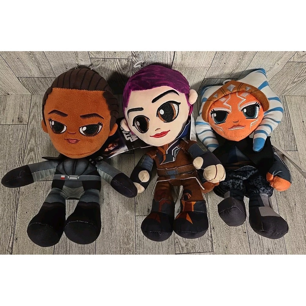 Star Wars Stuffed Plush Reva Third Sister Ahsoka Tano Sabine Wren Lot of 3